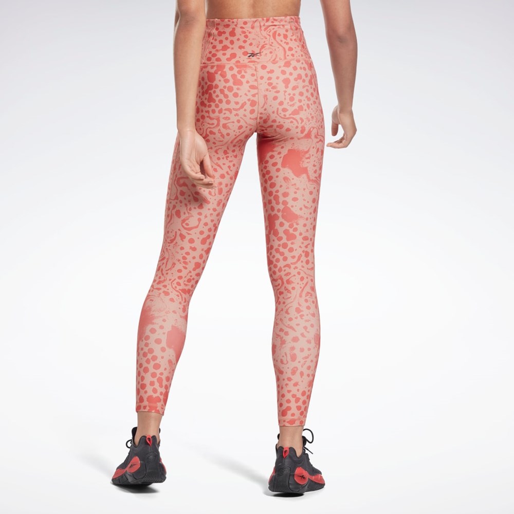 Reebok Studio Lux HR 2.0 Modern Safari Tights Koralli | TDGVXB-340