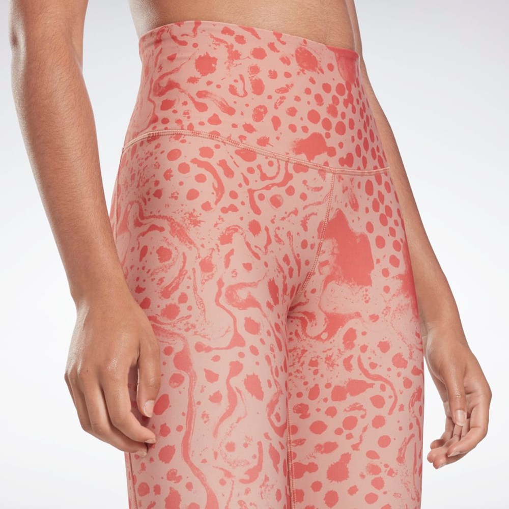 Reebok Studio Lux HR 2.0 Modern Safari Tights Koralli | TDGVXB-340