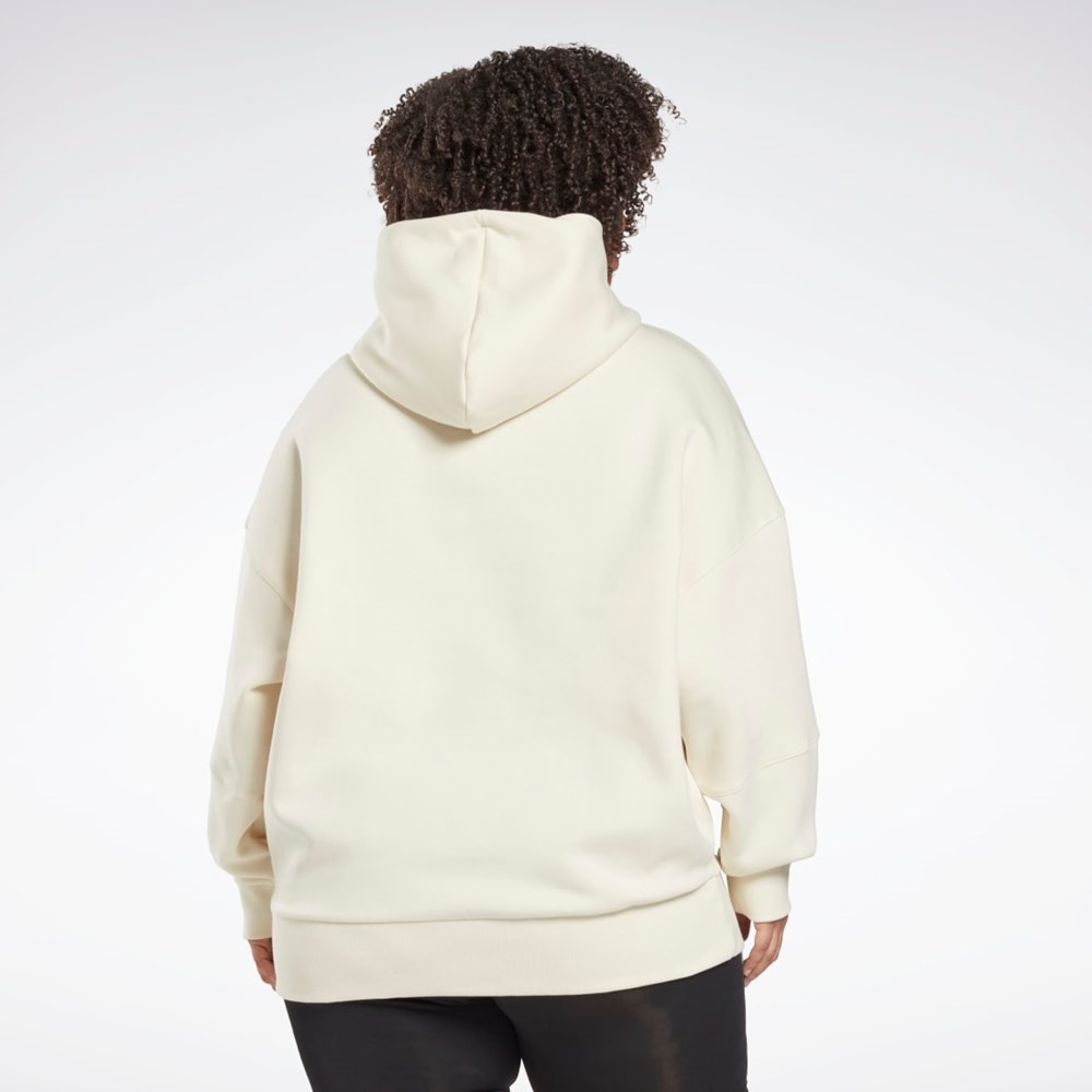 Reebok Studio Recycled Oversize Hoodie (Plus Size) Valkoinen | AKGMBE-298