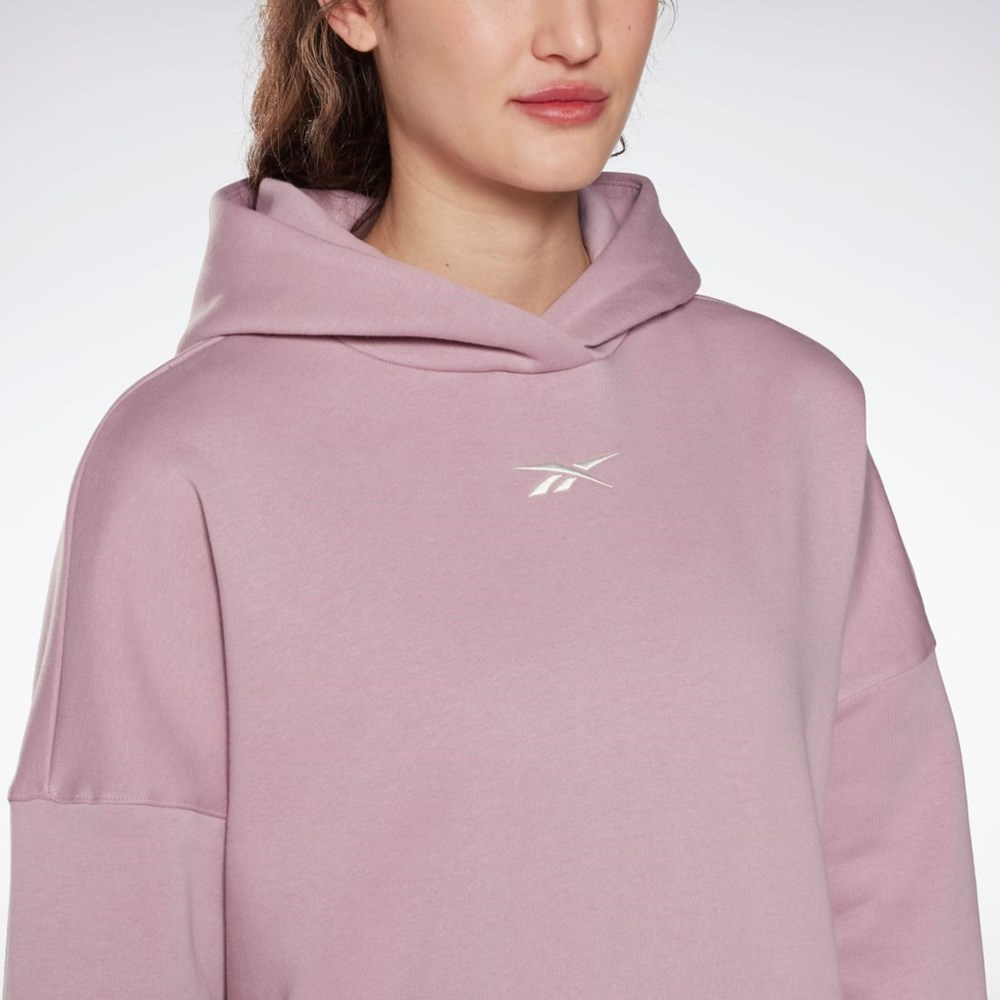 Reebok Studio Recycled Oversize Hoodie Infused Lilac | RNHQKF-039