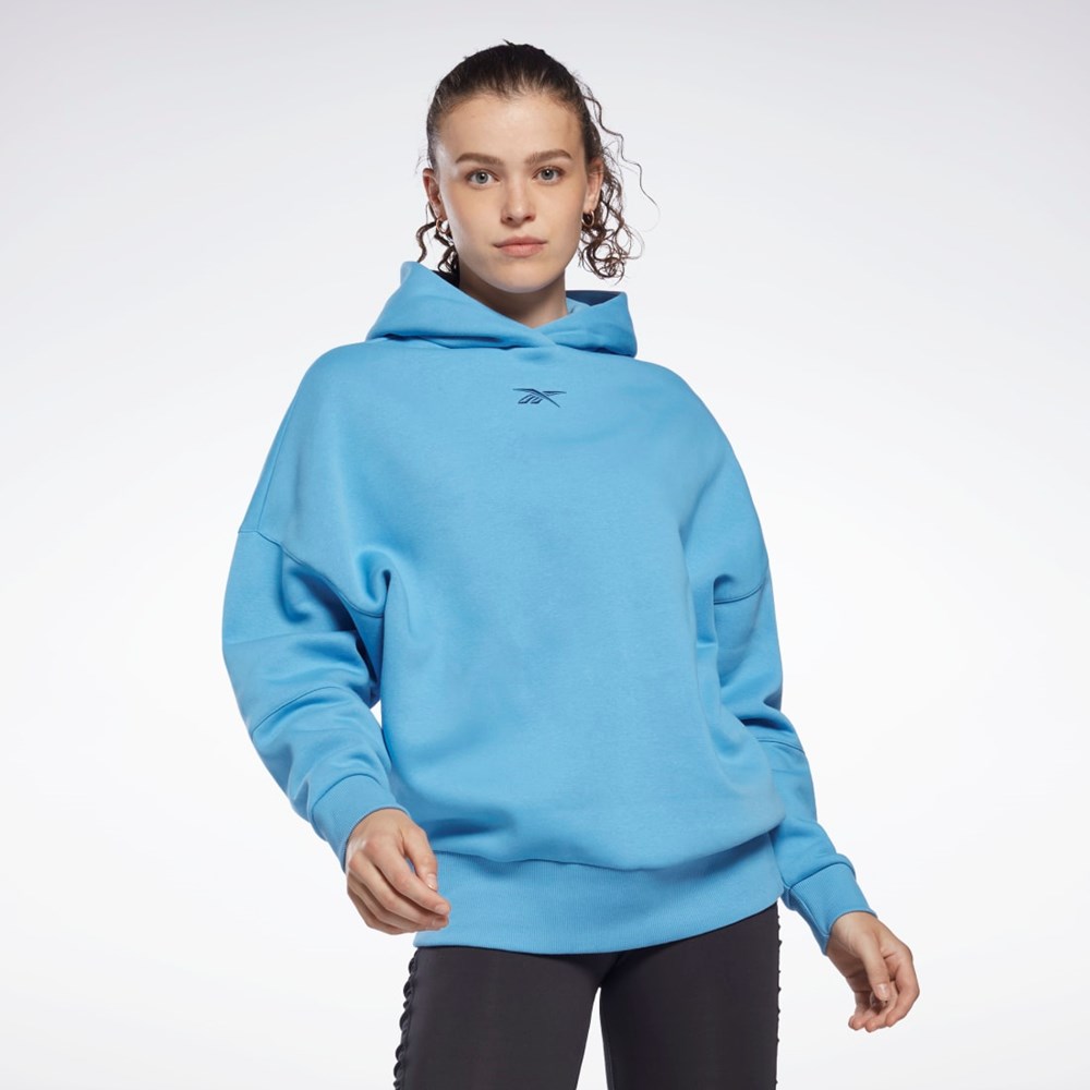 Reebok Studio Recycled Oversize Hoodie Sininen | UQEWTP-693