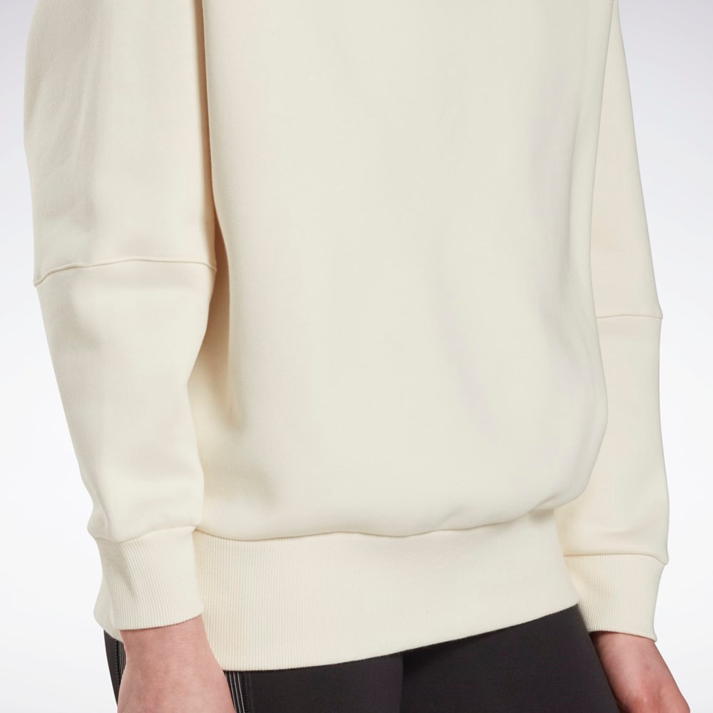 Reebok Studio Recycled Oversize Hoodie Valkoinen | OXNQML-526
