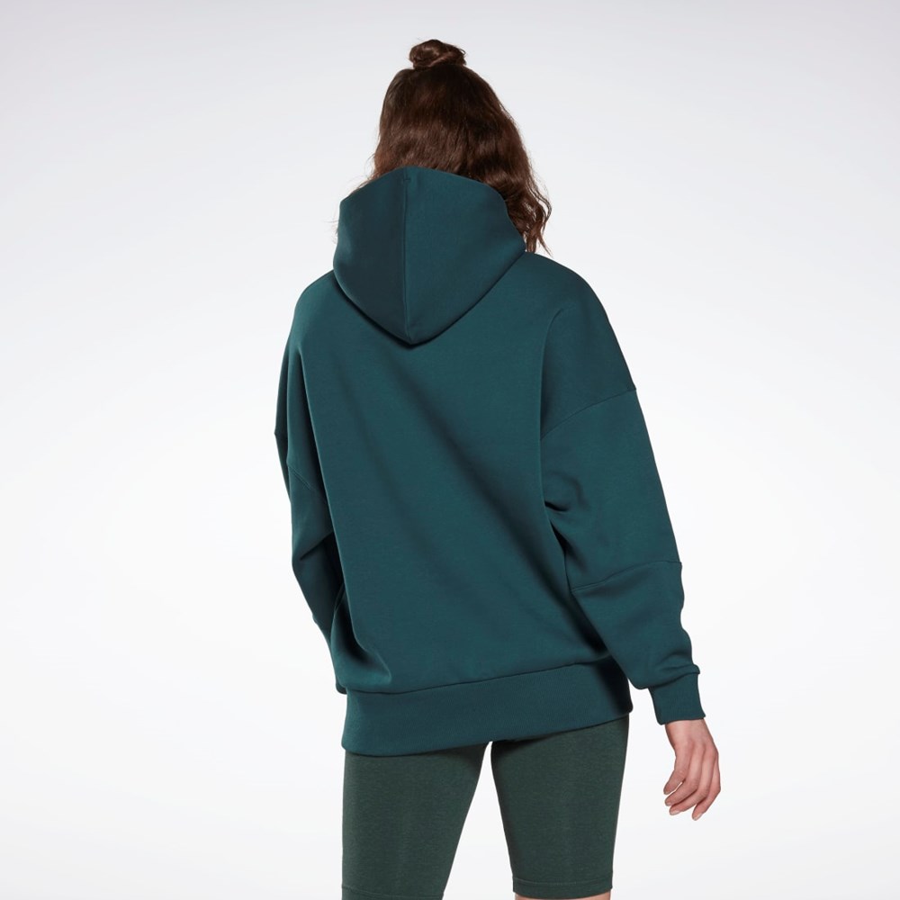 Reebok Studio Recycled Oversize Hoodie Vihreä | PJCESX-624