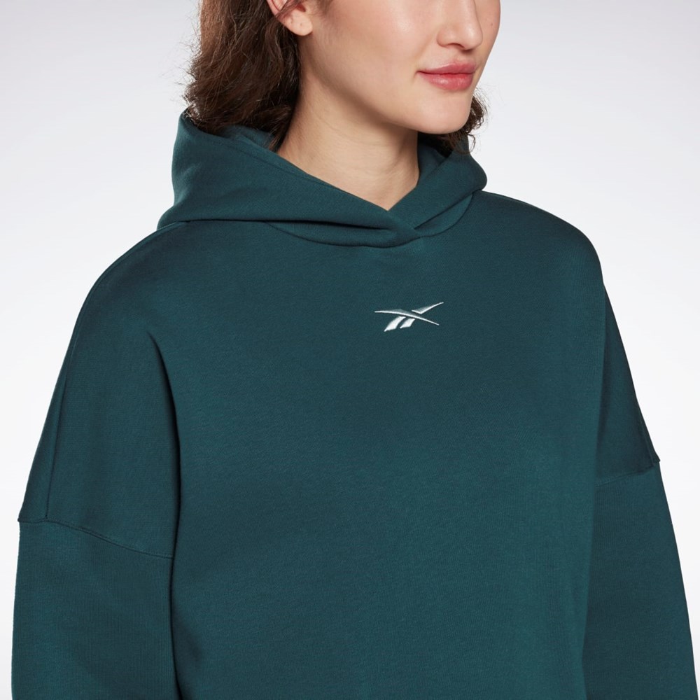 Reebok Studio Recycled Oversize Hoodie Vihreä | PJCESX-624