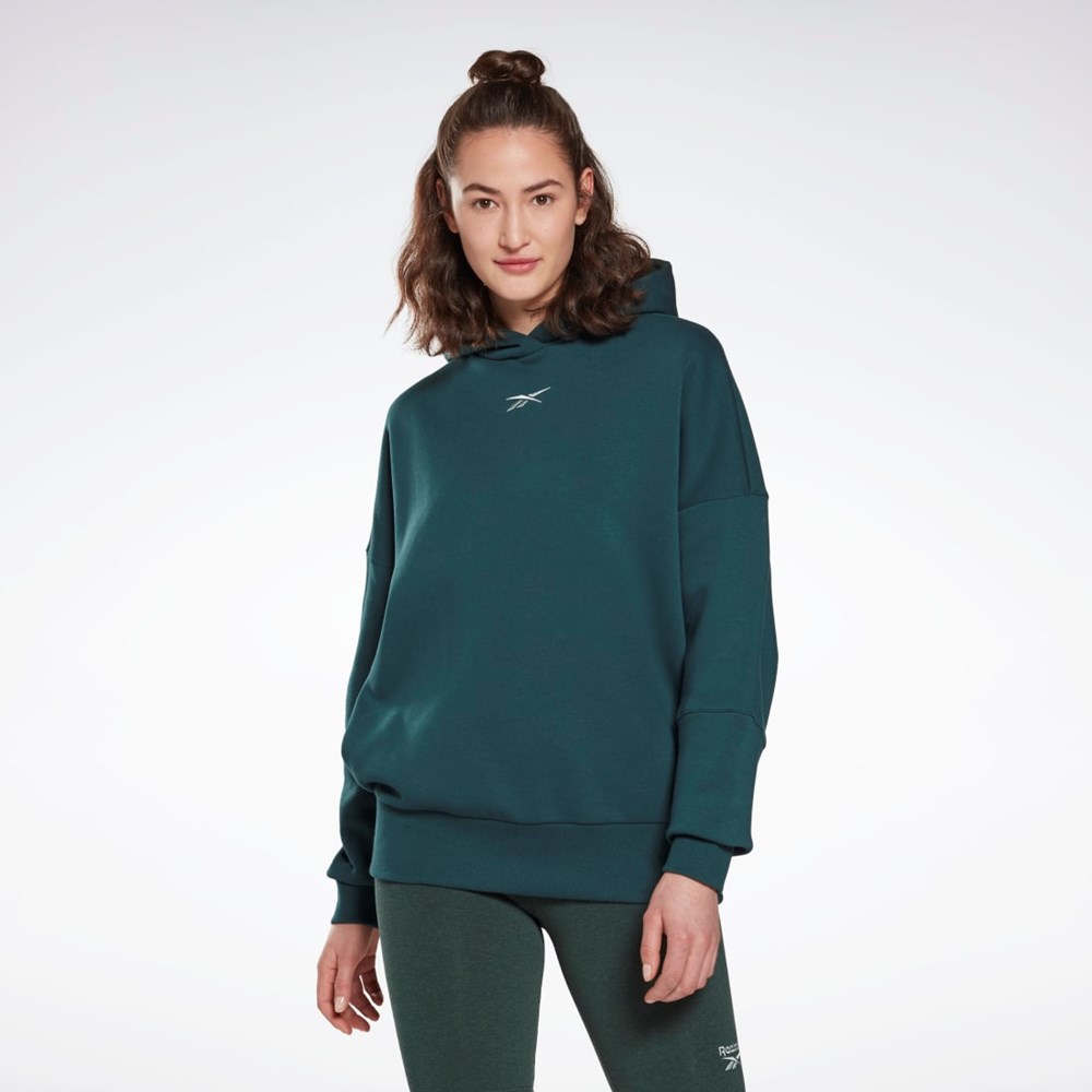 Reebok Studio Recycled Oversize Hoodie Vihreä | PJCESX-624