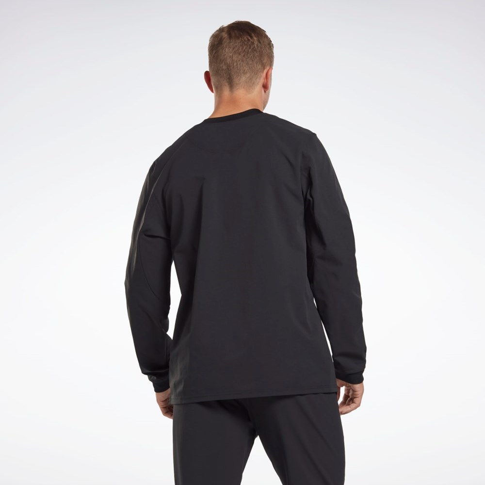 Reebok THERMOWARM+GRAPHENE Long Sleeve Välikerros T-Shirt Mustat | HUESRK-032