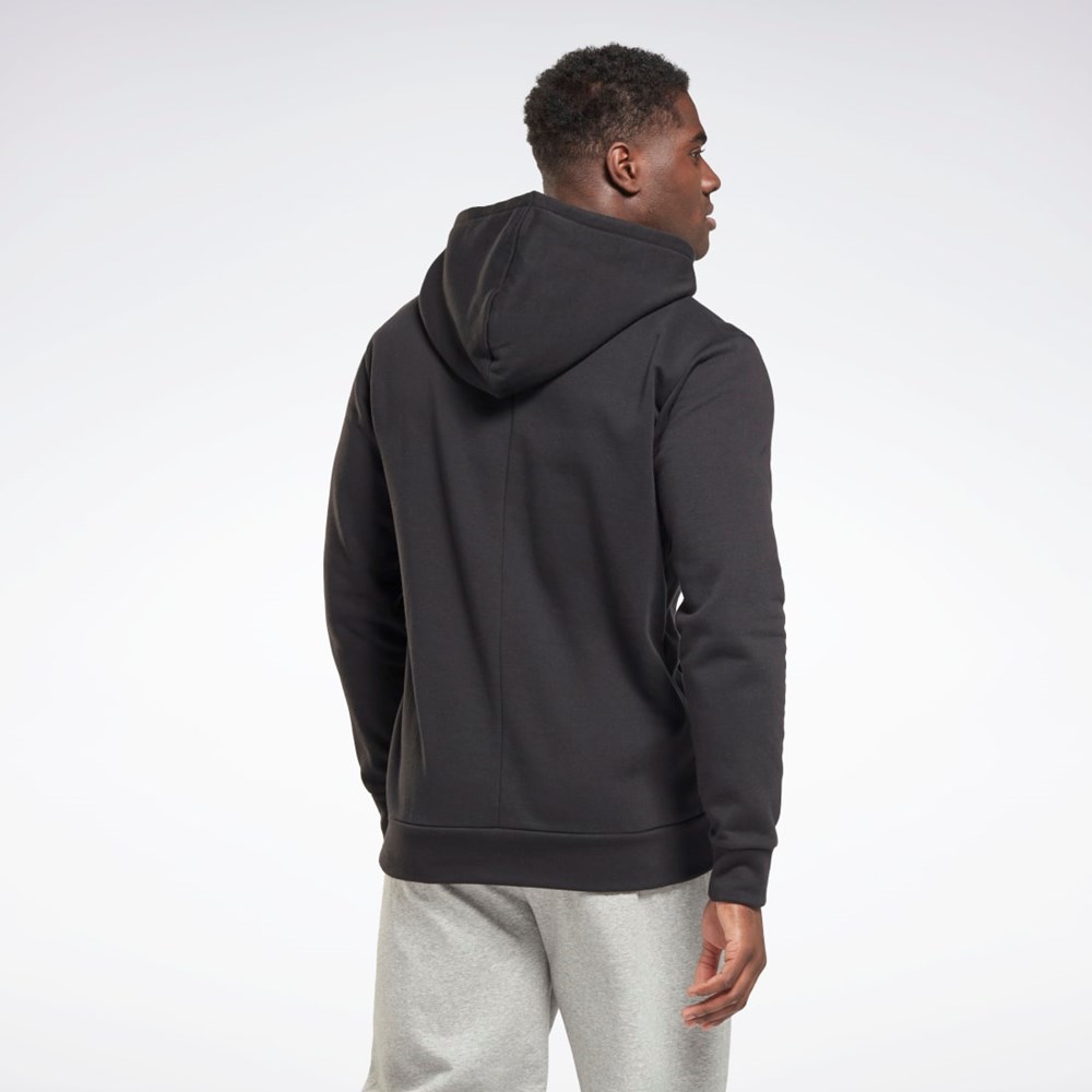 Reebok THERMOWARM+GRAPHENE Puuvilla Hoodie Mustat | RJXZPS-390