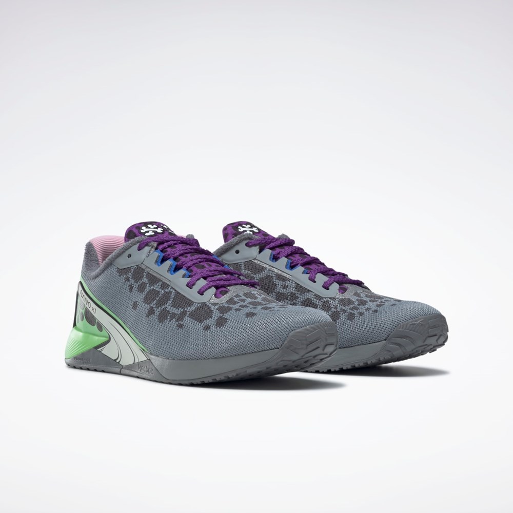 Reebok THE FLINTSTONES Nano X1 Koulutus Shoes Harmaat Violetit Minttu | RSFMGT-473