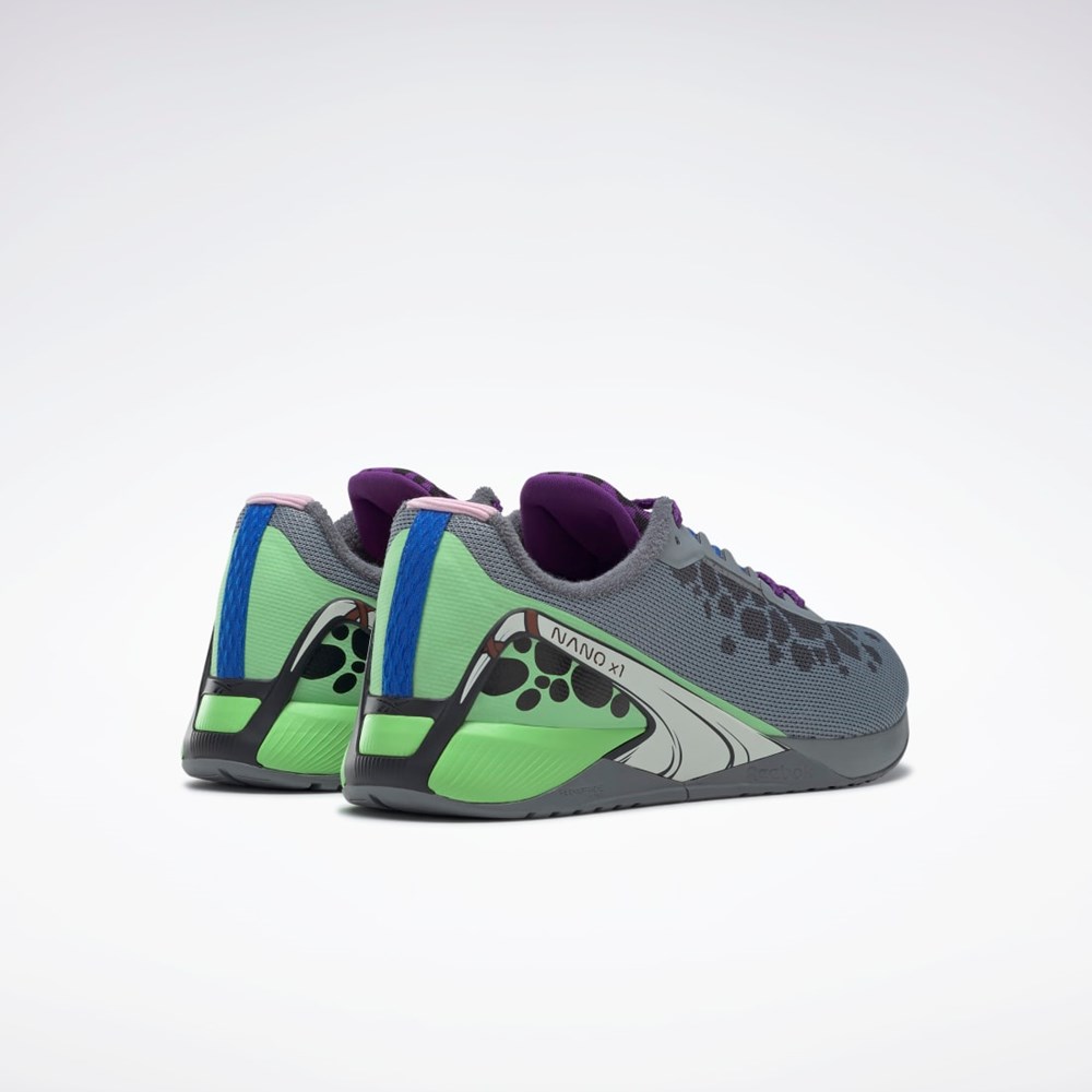 Reebok THE FLINTSTONES Nano X1 Koulutus Shoes Harmaat Violetit Minttu | RSFMGT-473
