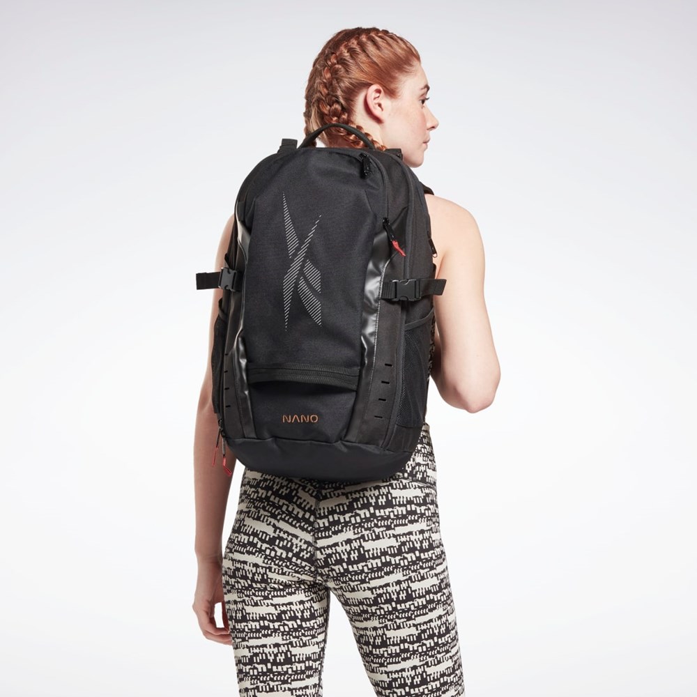 Reebok UBF Nano Backpack Mustat | CALRDO-405