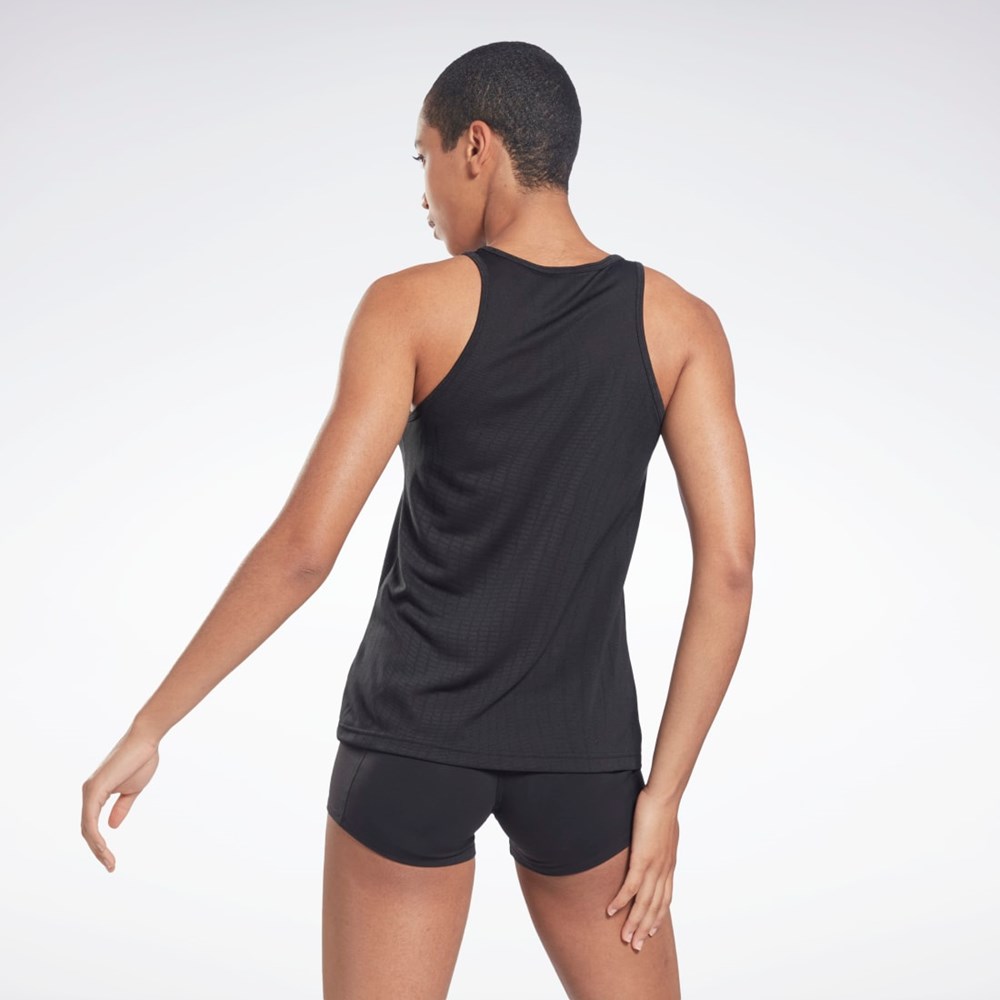 Reebok United By Fitness Perforated Tank Top Mustat | JOQPIZ-069