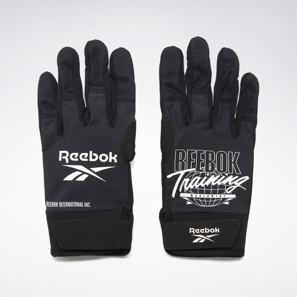 Reebok United by Fitness Koulutus Gloves Mustat | FRHNCU-583