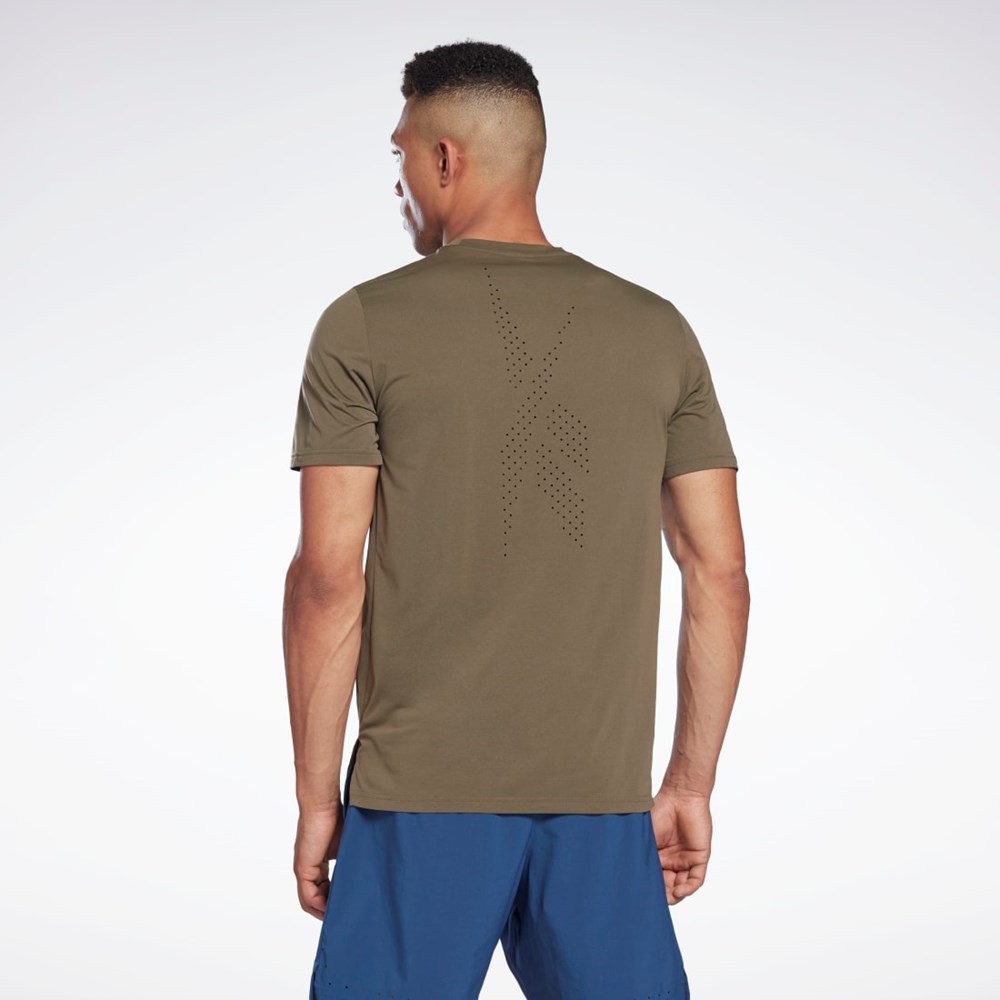 Reebok United by Fitness MoveSoft T-Shirt Vihreä | FTAKSZ-940