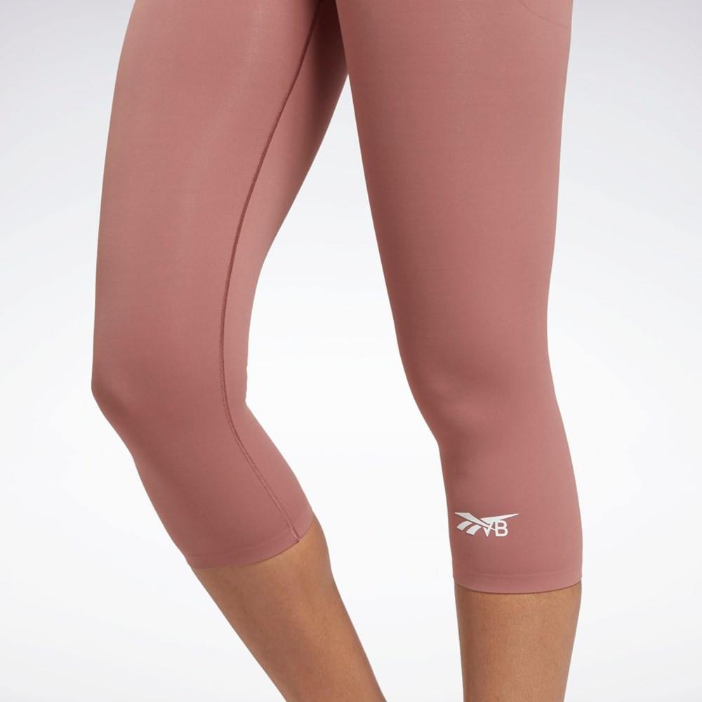 Reebok Victoria Beckham 5/8 Leggings Parched Earth | JMUYBG-382