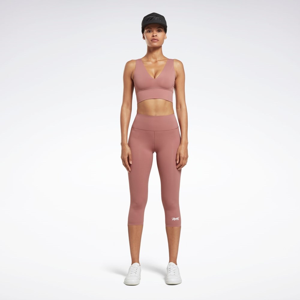 Reebok Victoria Beckham 5/8 Leggings Parched Earth | JMUYBG-382