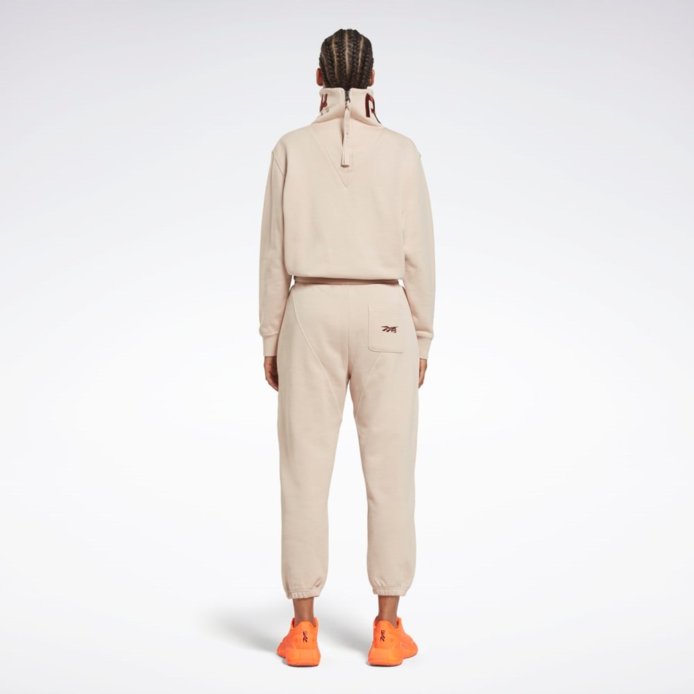Reebok Victoria Beckham Cowl Neck Jumper Soft Ecru | QXSEID-026