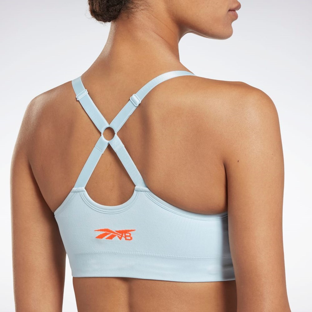 Reebok Victoria Beckham Light-Impact Seamless Bra Sininen | QFDNVP-096