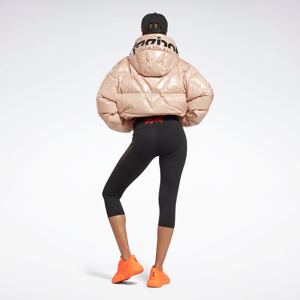 Reebok Victoria Beckham Puffer Jacket Soft Ecru | FUIHDW-982