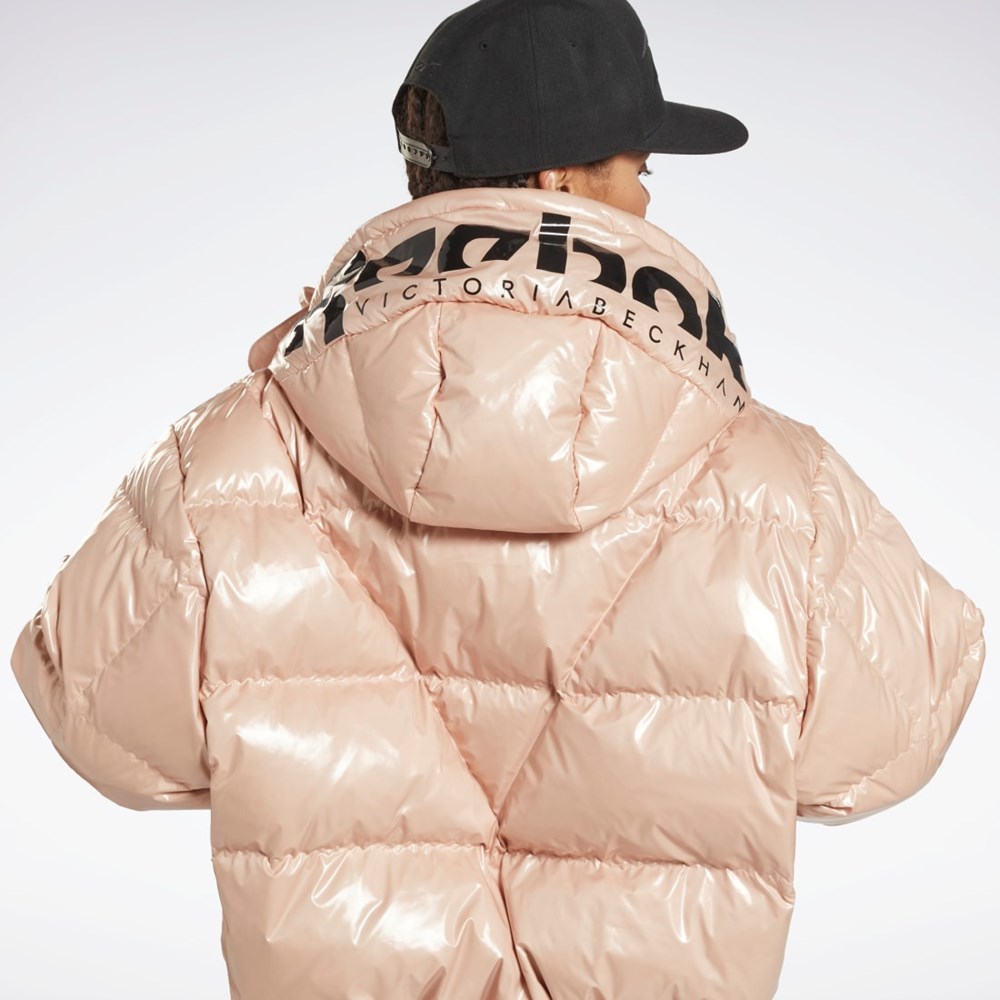 Reebok Victoria Beckham Puffer Jacket Soft Ecru | FUIHDW-982