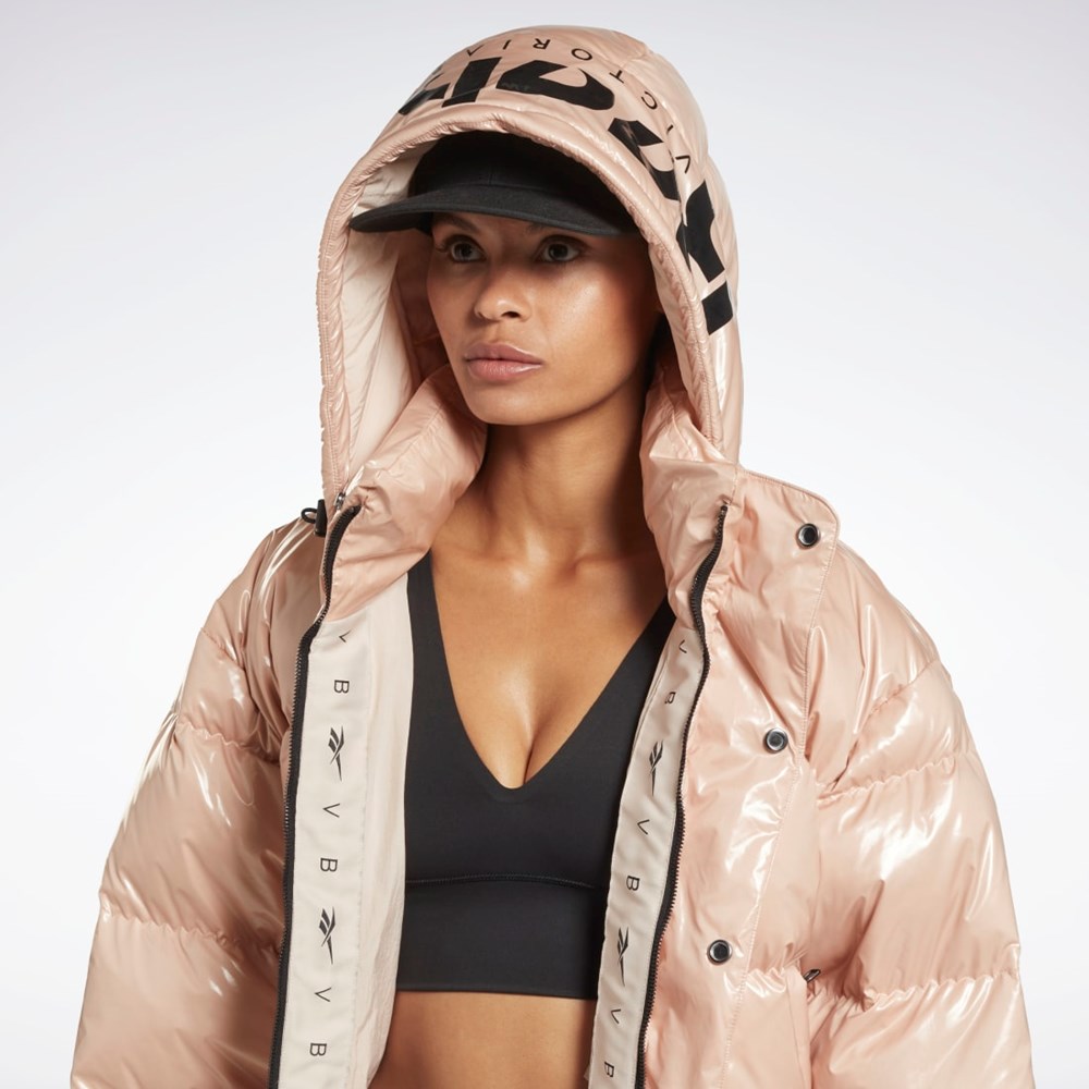 Reebok Victoria Beckham Puffer Jacket Soft Ecru | FUIHDW-982