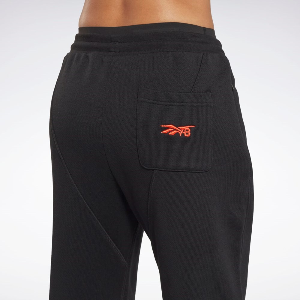 Reebok Victoria Beckham Suoraan Leg Joggers Mustat Oranssi | KMFWGS-241