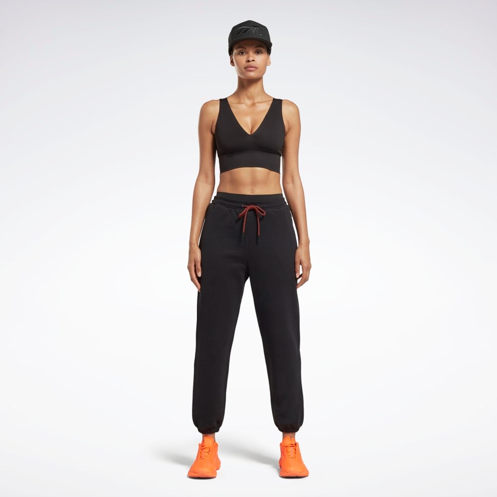 Reebok Victoria Beckham Suoraan Leg Joggers Mustat Oranssi | KMFWGS-241