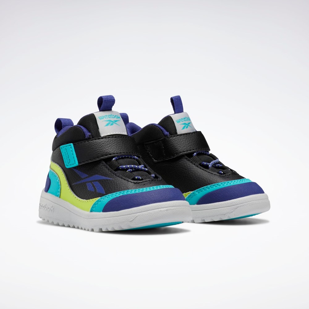 Reebok Weebok Storm X Shoes - Toddler Mustat Keltainen | XIZLHQ-420