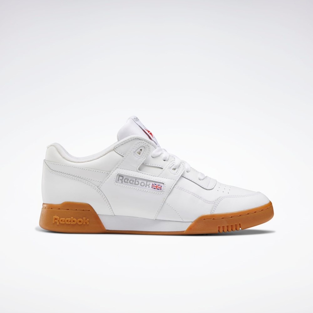 Reebok Workout Plus Shoes Valkoinen Punainen Kuninkaallinen Sininen | BHVLNY-802