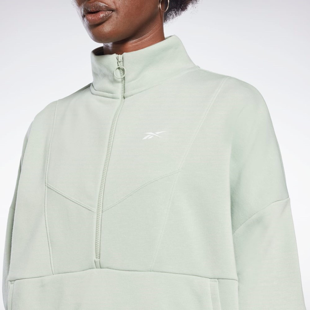 Reebok Workout Ready 1/4 Zip Cover-Up Vaalean | FLCSIO-048