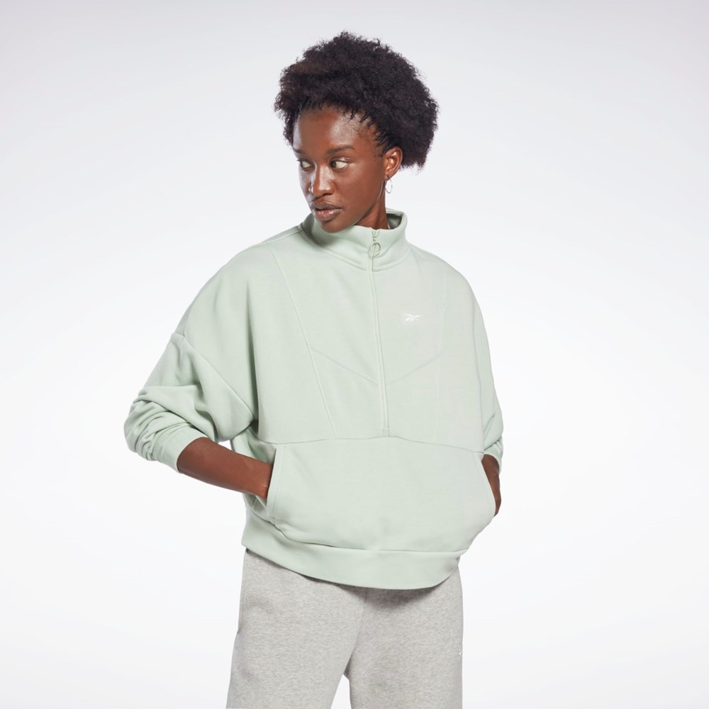 Reebok Workout Ready 1/4 Zip Cover-Up Vaalean | FLCSIO-048