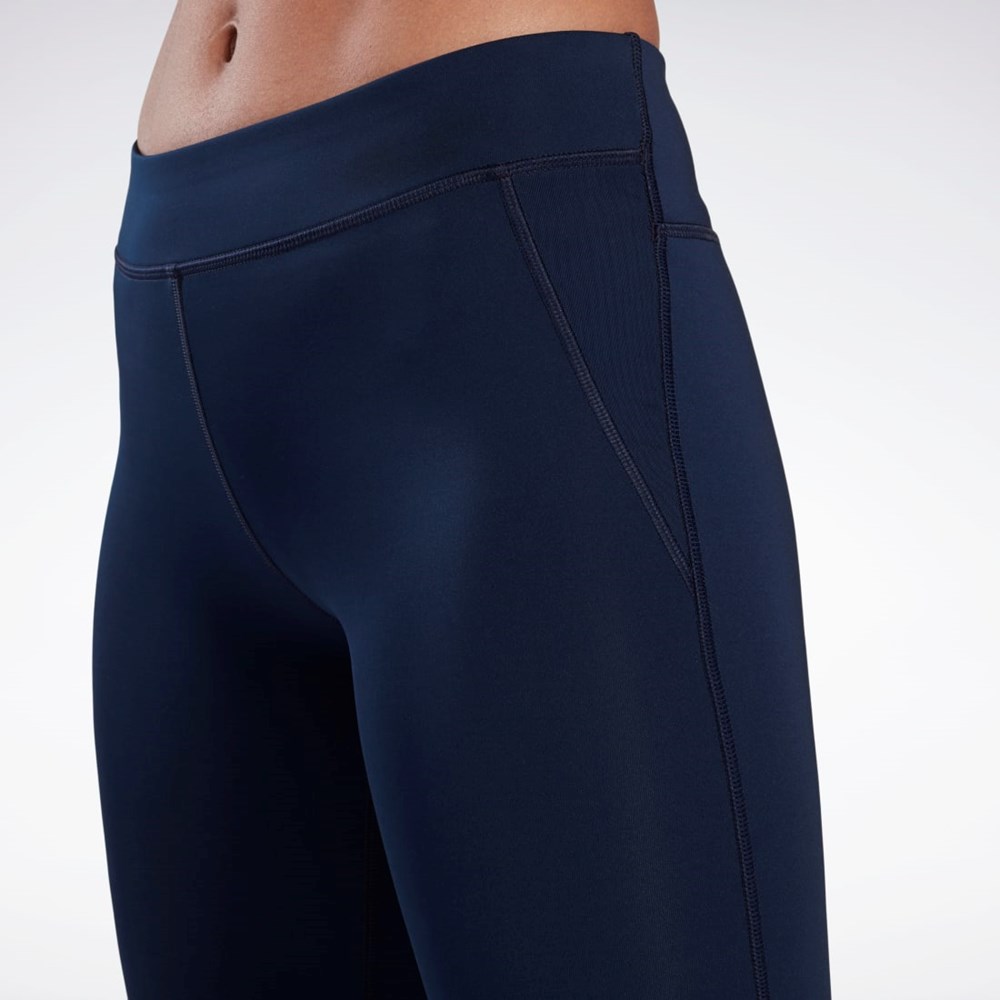 Reebok Workout Ready Capri Leggings Laivastonsininen | MGNLXQ-835
