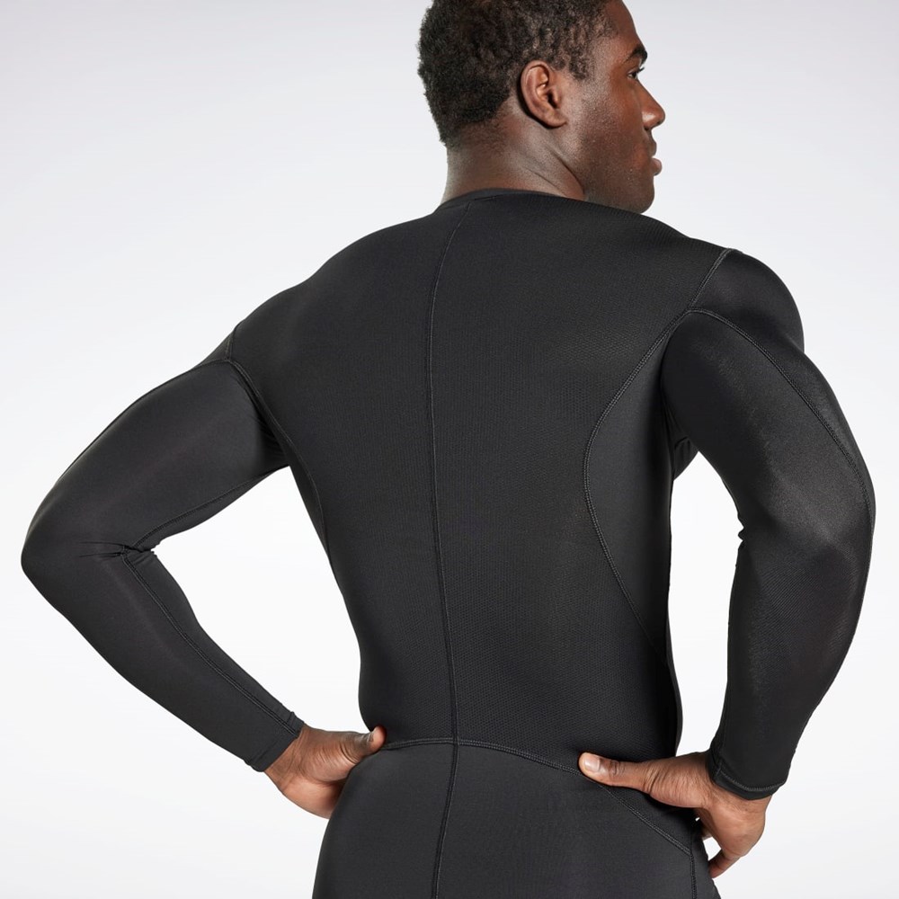 Reebok Workout Ready Compression Long Sleeve Shirt Mustat | QAHWKM-247