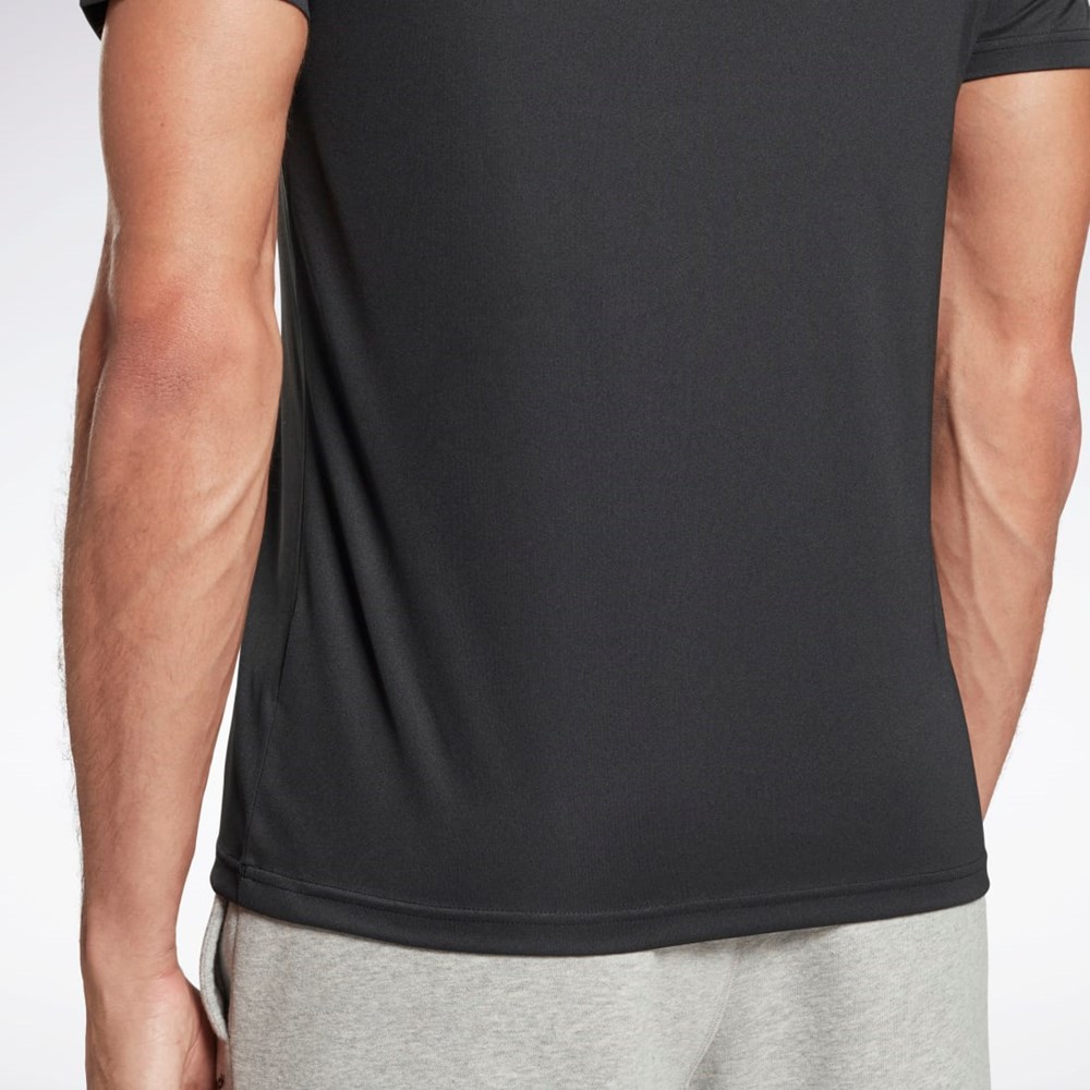 Reebok Workout Ready Graafinen T-Shirt Mustat | FMUDHJ-058