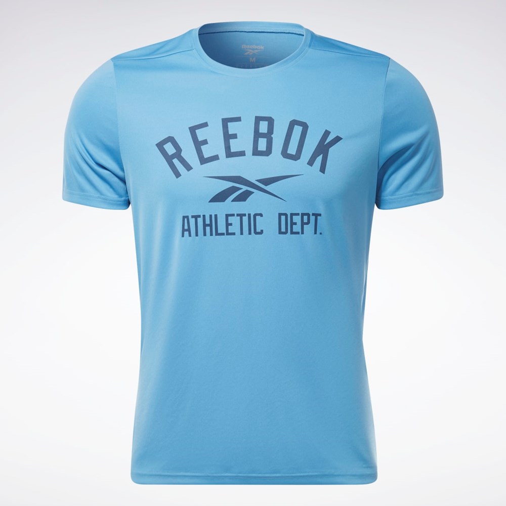 Reebok Workout Ready Graafinen T-Shirt Sininen | FRUILW-954