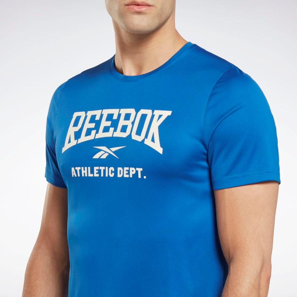 Reebok Workout Ready Graafinen T-Shirt Sininen | TJEPVR-089