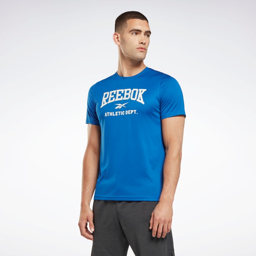 Reebok Workout Ready Graafinen T-Shirt Sininen | TJEPVR-089