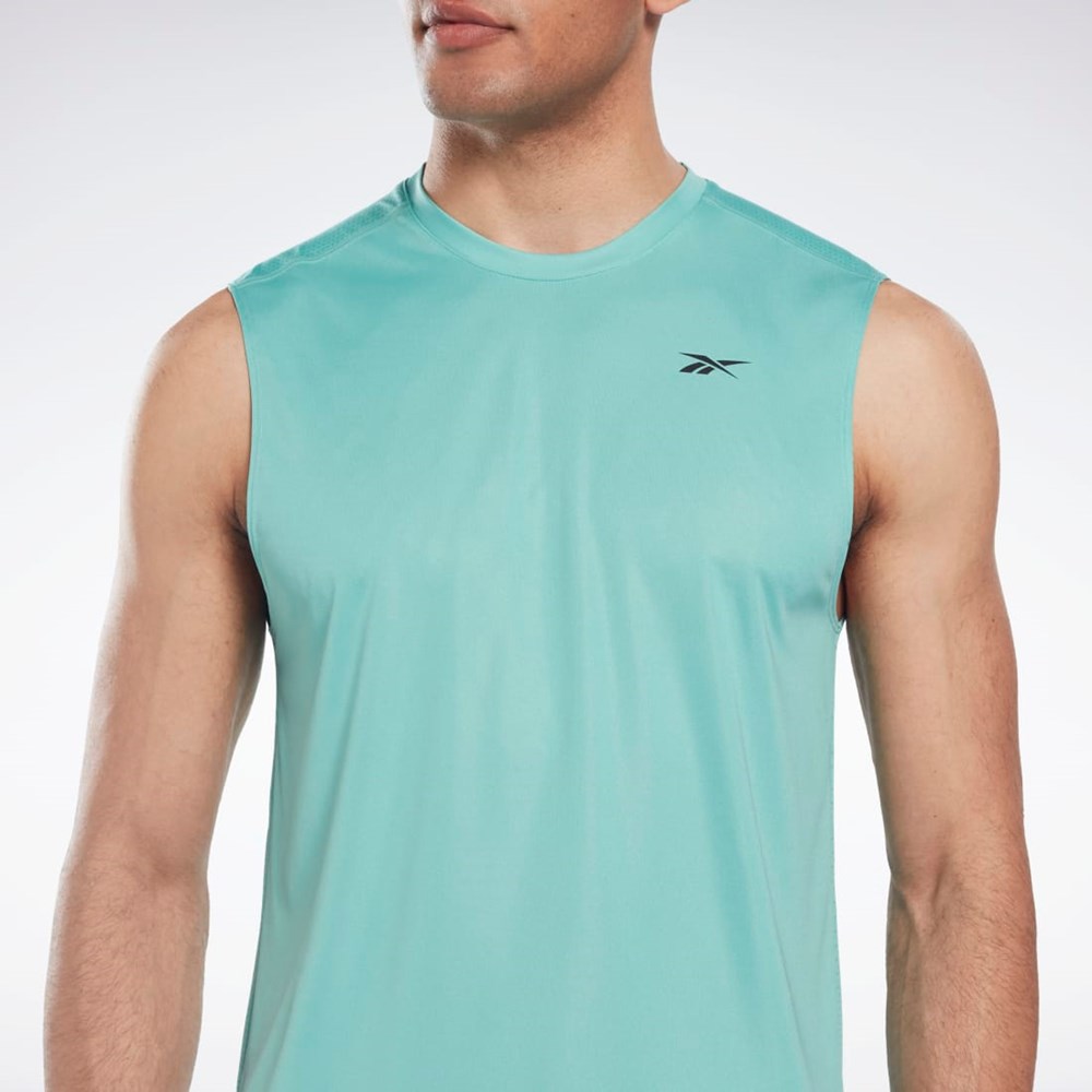 Reebok Workout Ready Hihattomat Tech T-Shirt Semi Classic Teal | AUVCYZ-012