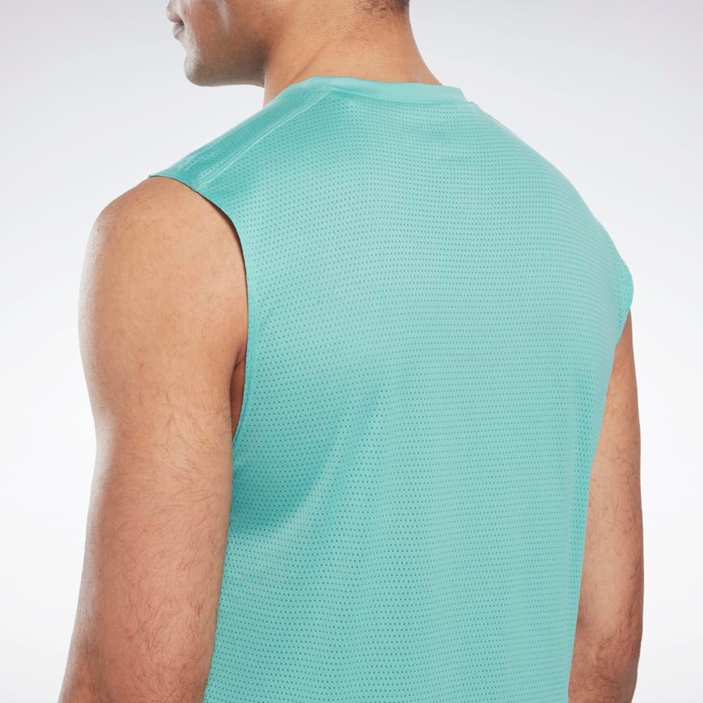 Reebok Workout Ready Hihattomat Tech T-Shirt Semi Classic Teal | AUVCYZ-012