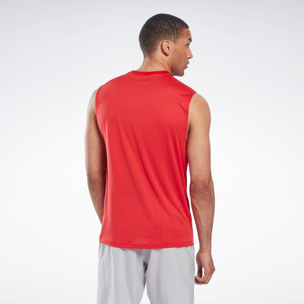 Reebok Workout Ready Hihattomat Tech T-Shirt Punainen | HOUGLC-608
