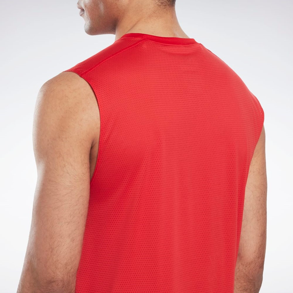 Reebok Workout Ready Hihattomat Tech T-Shirt Punainen | HOUGLC-608