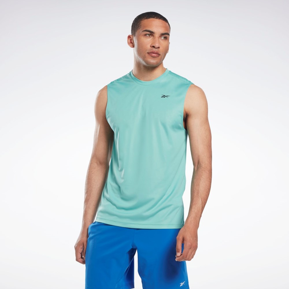 Reebok Workout Ready Hihattomat Tech T-Shirt Semi Classic Teal | OWJRCP-537