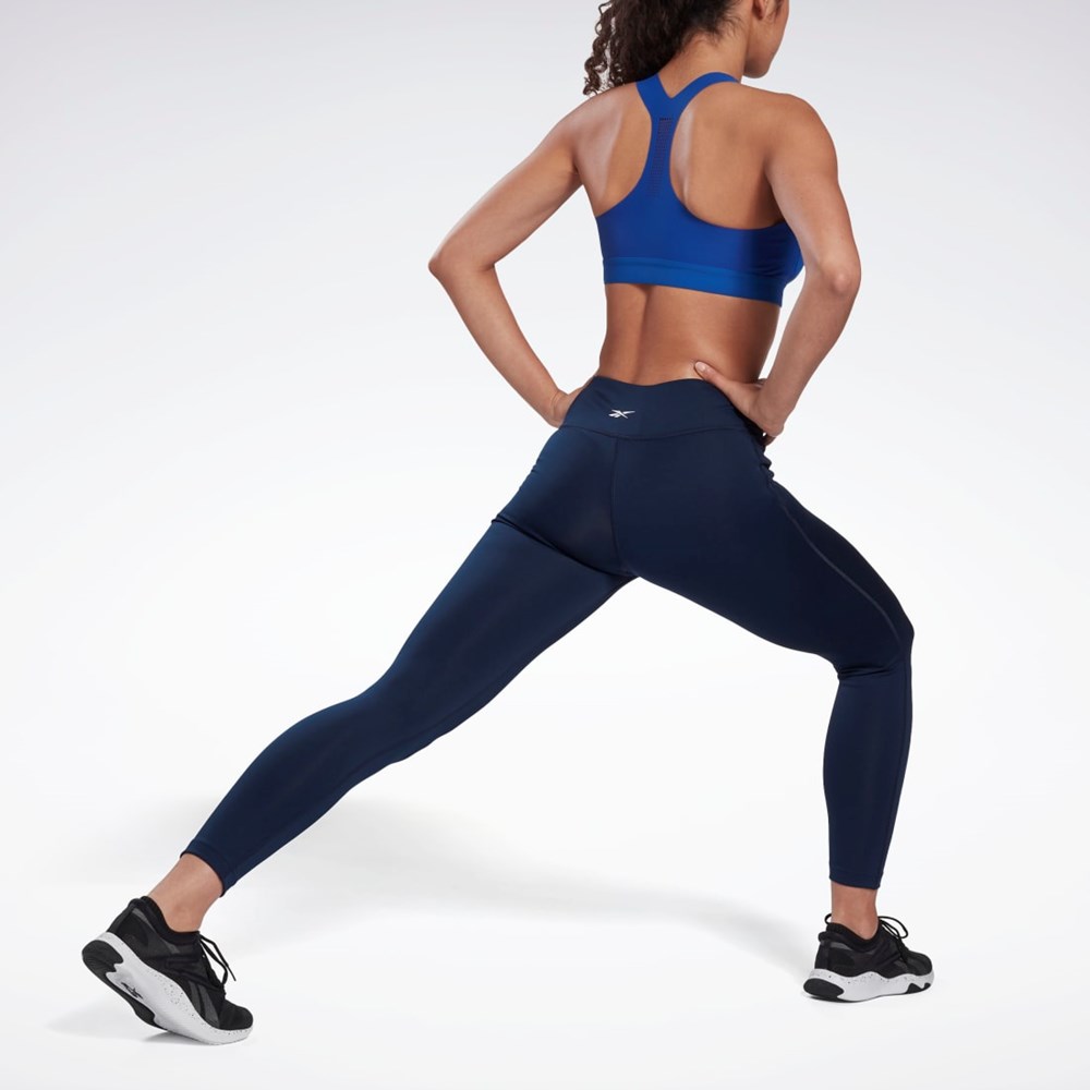 Reebok Workout Ready Leggings Laivastonsininen | XWLGOQ-163
