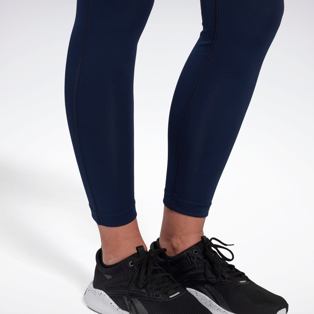 Reebok Workout Ready Leggings Laivastonsininen | XWLGOQ-163