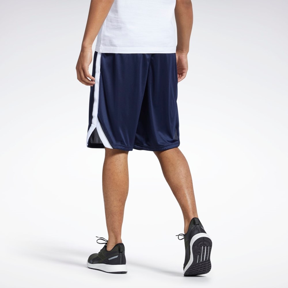 Reebok Workout Ready Mesh Shorts Laivastonsininen | HWBKSF-357