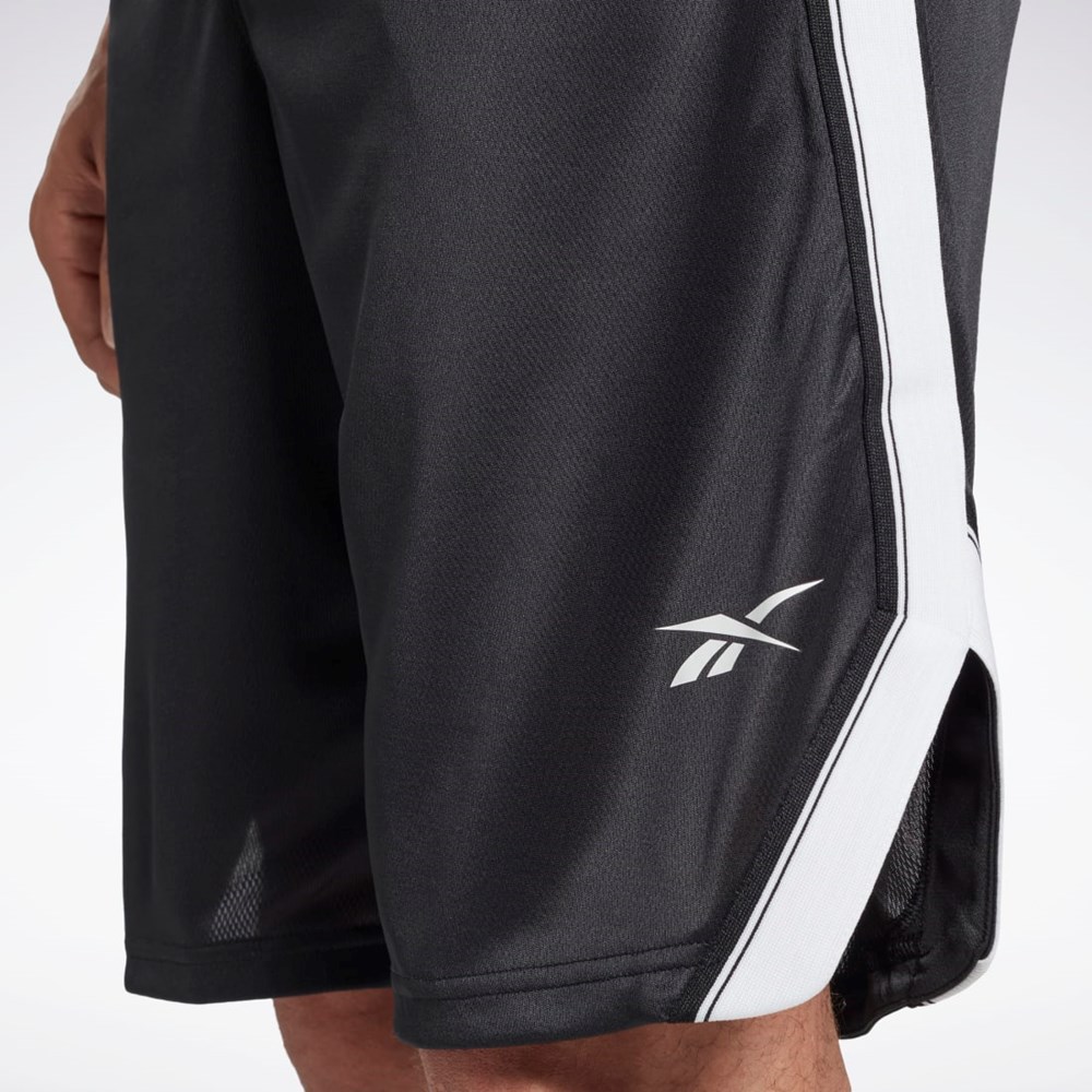 Reebok Workout Ready Mesh Shorts Mustat | HJDZYT-147