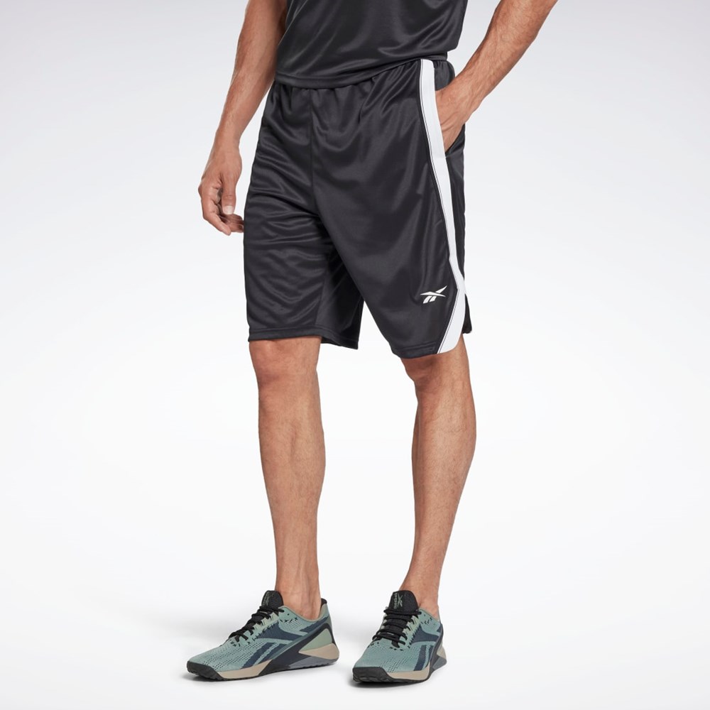 Reebok Workout Ready Mesh Shorts Mustat | HJDZYT-147