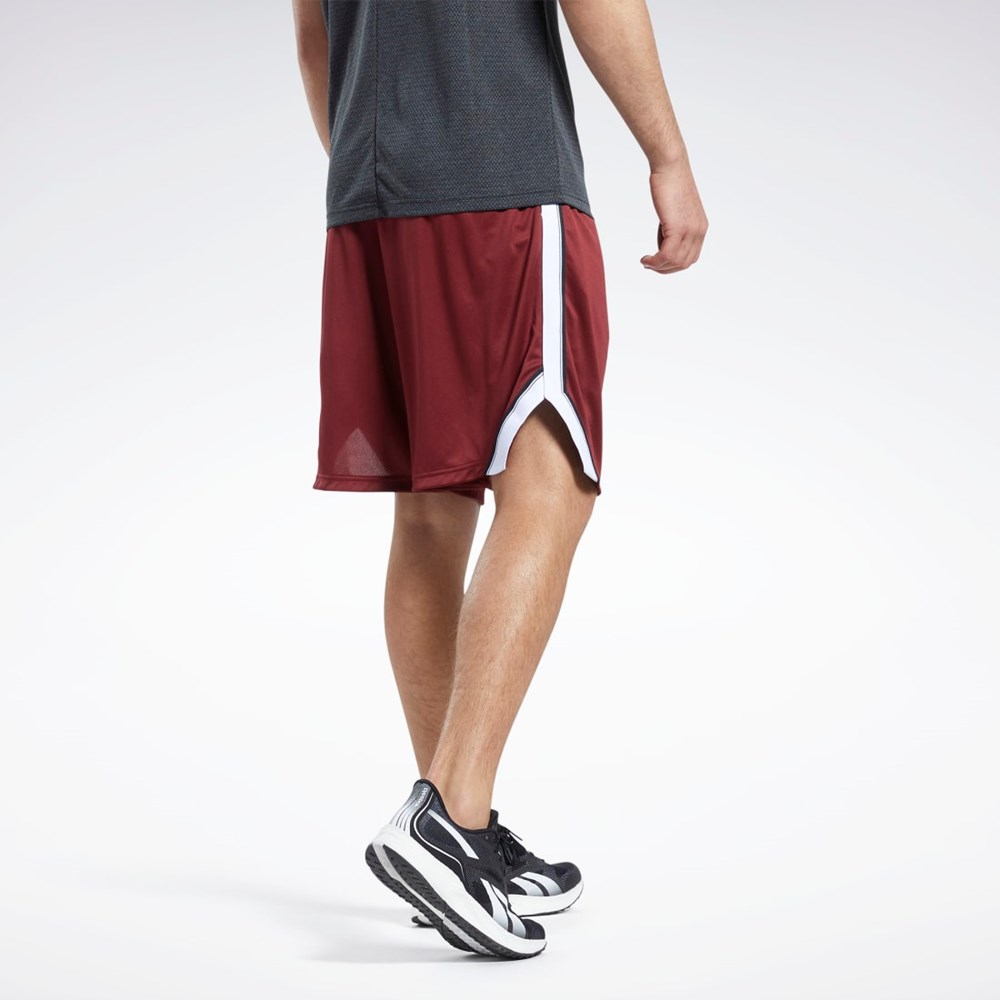 Reebok Workout Ready Mesh Shorts Viininpunainen | UXFOCG-890