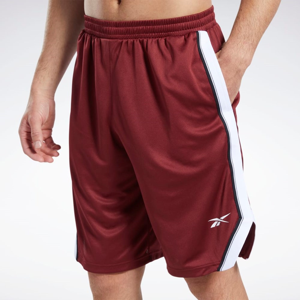 Reebok Workout Ready Mesh Shorts Viininpunainen | UXFOCG-890