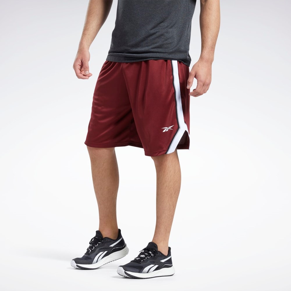 Reebok Workout Ready Mesh Shorts Viininpunainen | UXFOCG-890