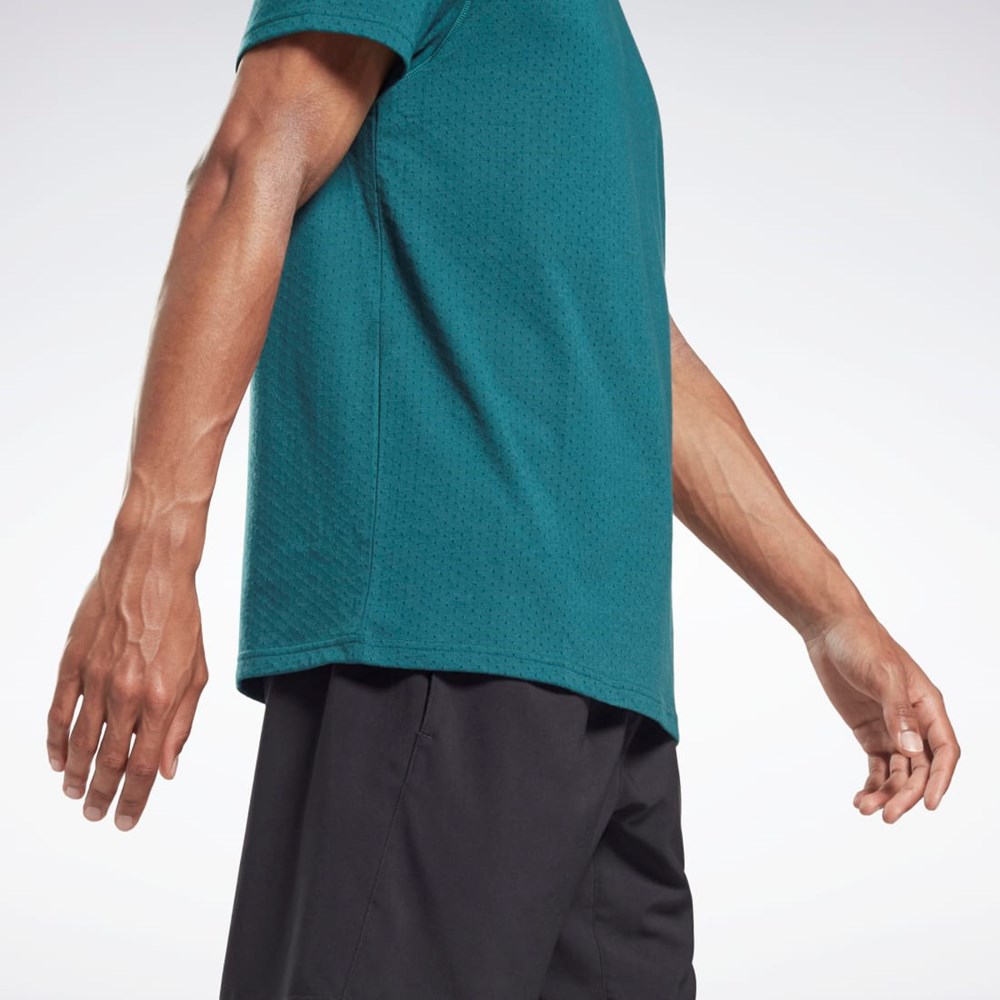 Reebok Workout Ready Mesh T-Shirt Midnight Pine | JSKRTQ-620
